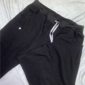 Figs Yola Skinny Black Scrub Pants XL Petite